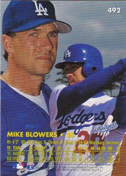 1996 Ultra - Gold Medallion #492 Mike Blowers Back