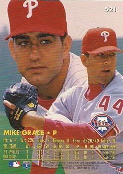 1996 Ultra - Gold Medallion #521 Mike Grace Back