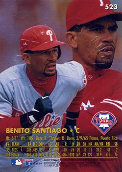 1996 Ultra - Gold Medallion #523 Benito Santiago Back
