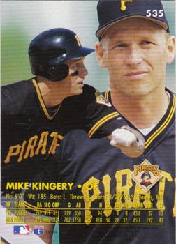 1996 Ultra - Gold Medallion #535 Mike Kingery Back