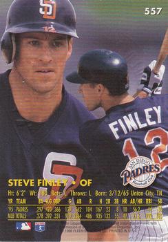 1996 Ultra - Gold Medallion #557 Steve Finley Back