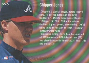 1996 Ultra - Gold Medallion #596 Chipper Jones Back