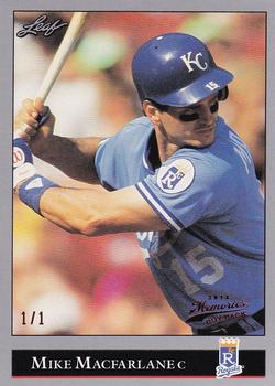 2014 Leaf Best of Baseball - Leaf Memories 1992 Buyback Red #83 Mike Macfarlane Front