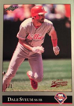 2014 Leaf Best of Baseball - Leaf Memories 1992 Buyback Red #473 Dale Sveum Front