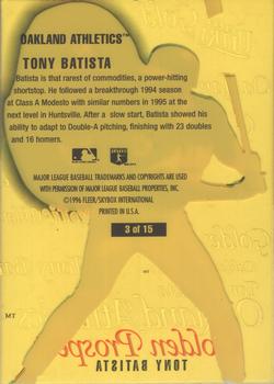 1996 Ultra - Golden Prospects (Series Two) #3 Tony Batista Back