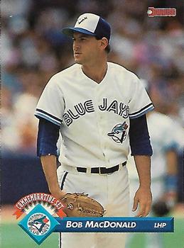 1993 Donruss Toronto Blue Jays 1992 Championship Season #36 Bob MacDonald Front