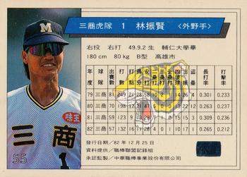 1993 CPBL #055 Chen-Hsien Lin Back