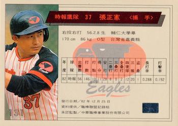 1993 CPBL #131 Cheng-Hsien Chang Back
