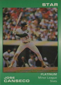 1989 Star Platinum #2 Jose Canseco Front