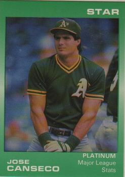 1989 Star Platinum #3 Jose Canseco Front