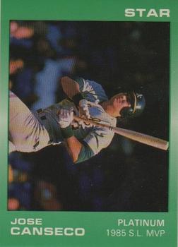 1989 Star Platinum #6 Jose Canseco Front
