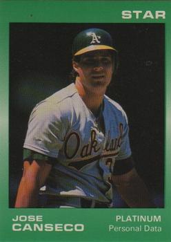 1989 Star Platinum #10 Jose Canseco Front