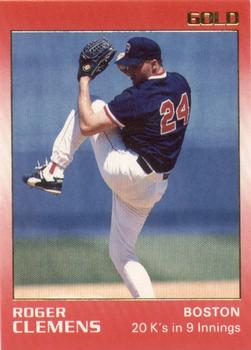 1991 Star Gold #71 Roger Clemens Front