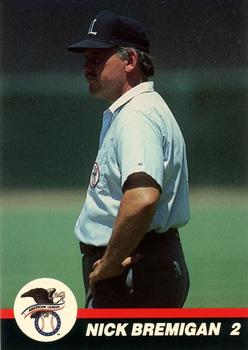 1989 T&M Sports Umpires #15 Nick Bremigan Front