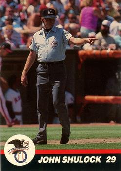 1989 T&M Sports Umpires #37 John Shulock Front