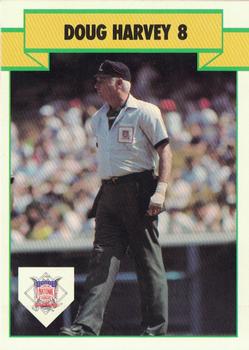 1990 T&M Sports Umpires #1 Doug Harvey Front