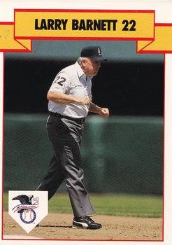 1990 T&M Sports Umpires #5 Larry Barnett Front