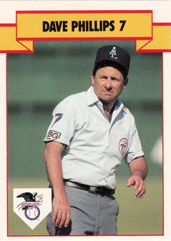 1990 T&M Sports Umpires #7 Dave Phillips Front