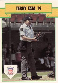 1990 T&M Sports Umpires #14 Terry Tata Front