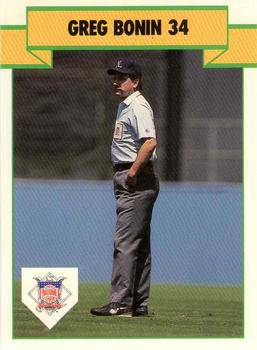 1990 T&M Sports Umpires #52 Greg Bonin Front