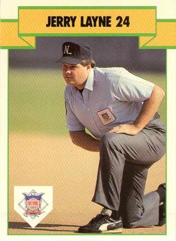 1990 T&M Sports Umpires #58 Jerry Layne Front