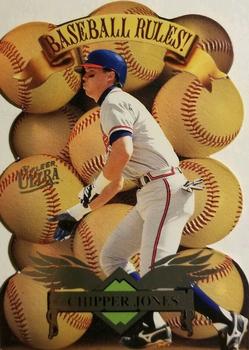 1997 Ultra - Baseball Rules! #4 Chipper Jones Front
