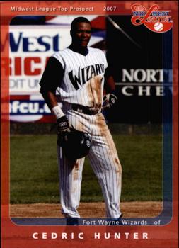 2007 Grandstand Midwest League Top Prospects #NNO Cedric Hunter Front