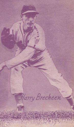 1953 Canadian Exhibits #14 Harry Brecheen Front