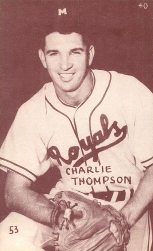 1953 Canadian Exhibits #40 Charlie Thompson Front