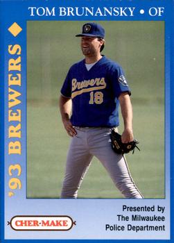 1993 Milwaukee Brewers Police #NNO Tom Brunansky Front