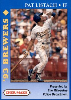 1993 Milwaukee Brewers Police #NNO Pat Listach Front