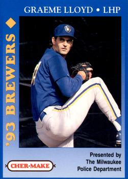 1993 Milwaukee Brewers Police #NNO Graeme Lloyd Front