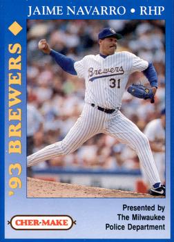 1993 Milwaukee Brewers Police #NNO Jaime Navarro Front