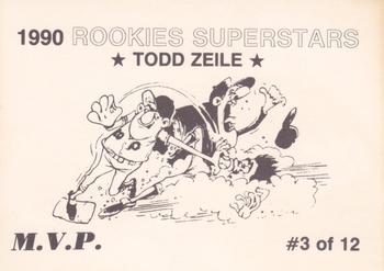 1990 M.V.P. Rookies Superstars Set of 12 (unlicensed) #3 Todd Zeile Back