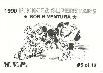 1990 M.V.P. Rookies Superstars Set of 12 (unlicensed) #5 Robin Ventura Back