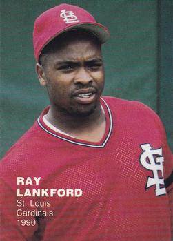 1990 M.V.P. Rookies Superstars Set of 12 (unlicensed) #9 Ray Lankford Front