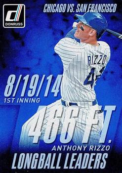 2015 Donruss - Longball Leaders #8 Anthony Rizzo Front