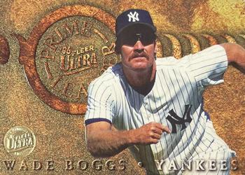 1996 Ultra - Prime Leather Gold Medallion #5 Wade Boggs Front