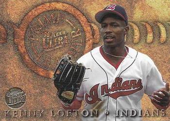 1996 Ultra - Prime Leather Gold Medallion #7 Kenny Lofton Front