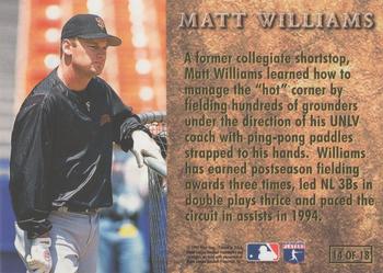 1996 Ultra - Prime Leather Gold Medallion #14 Matt Williams Back