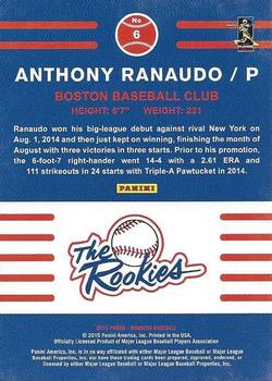2015 Donruss - The Rookies #6 Anthony Ranaudo Back