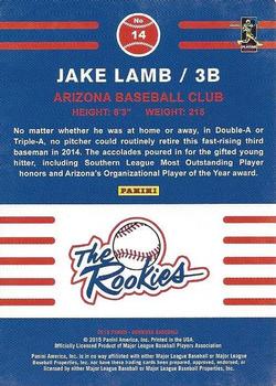 2015 Donruss - The Rookies #14 Jake Lamb Back