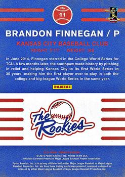 2015 Donruss - The Rookies Press Proofs Silver #11 Brandon Finnegan Back