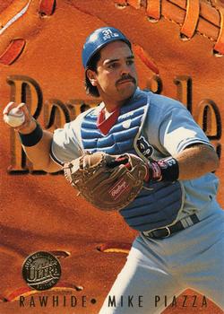1996 Ultra - Rawhide Gold Medallion #8 Mike Piazza Front
