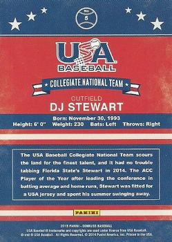 2015 Donruss - USA Collegiate National Team #5 DJ Stewart Back
