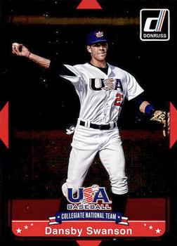 2015 Donruss - USA Collegiate National Team #8 Dansby Swanson Front
