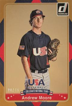 2015 Donruss - USA Collegiate National Team Gold #22 Andrew Moore Front