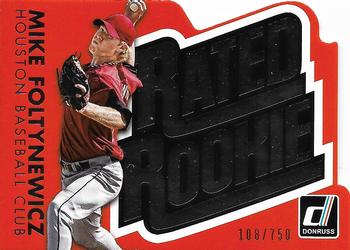 2015 Donruss - Rated Rookies Die Cut Silver #8 Mike Foltynewicz Front