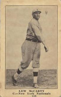 1917 Boston Store (H801-8) #112 Lew McCarty Front