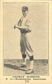 1917 Collins-McCarthy (E135) #111 George McBride Front